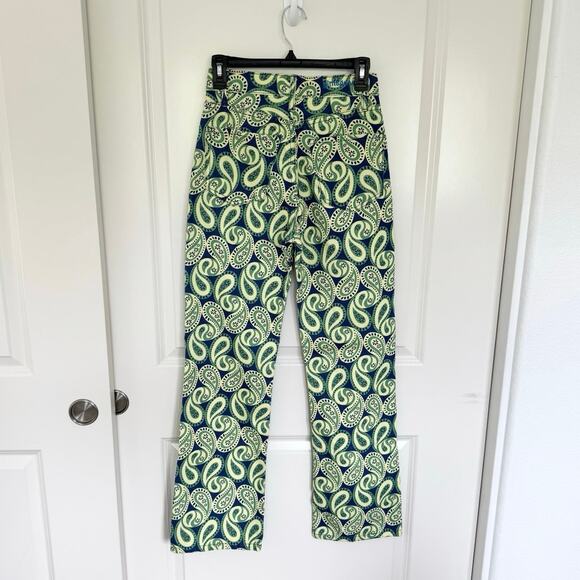 NWT Gimaguas Aletta Denim Jeans Yellow Paisley 36 XS - Picture 3 of 9